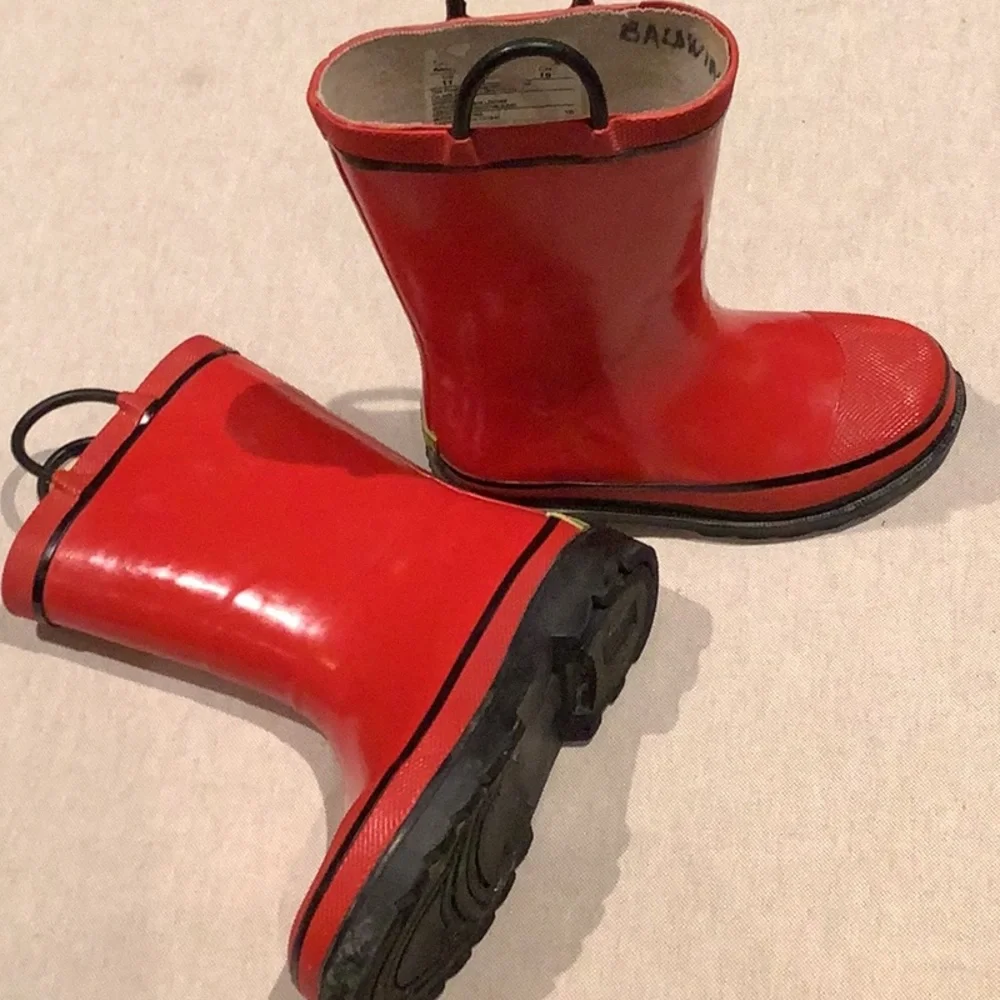 Western Chief - Kids Rain BOOTS - Size Kids US 11 - Red - Firechief 2